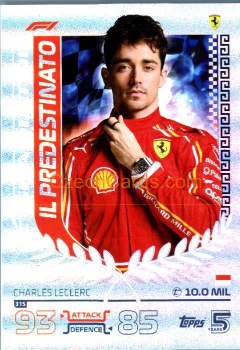 Charles Leclerc F1 Gladiator 2024 Topps Turbo Attax #315