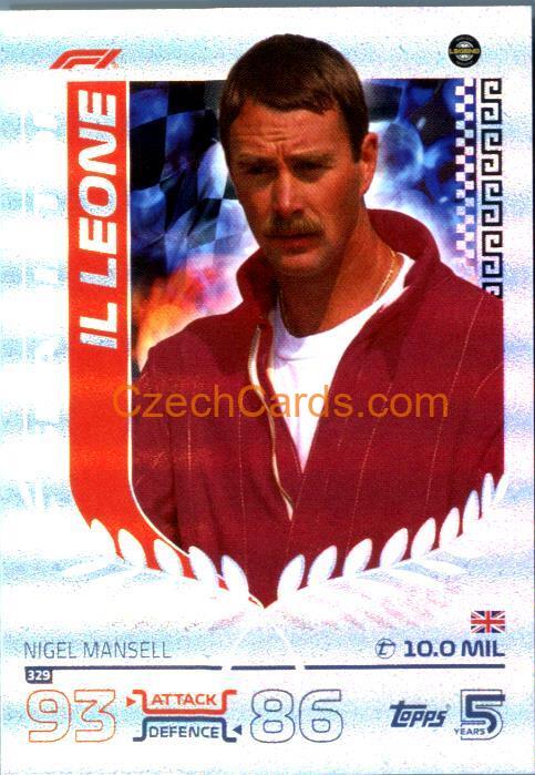 Nigel Mansell F1 Gladiator 2024 Topps Turbo Attax #329