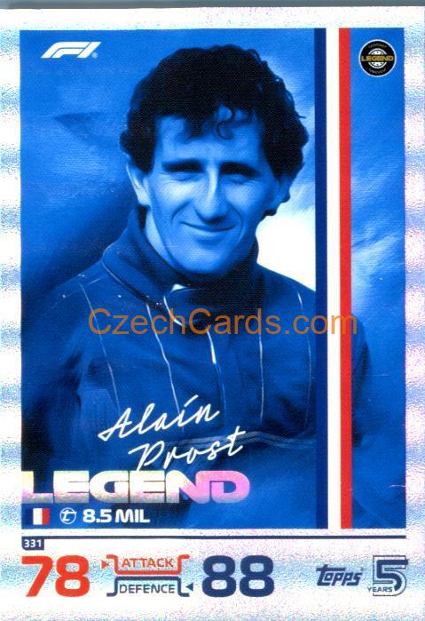 Alain Prost F1 Legend 2024 Topps Turbo Attax #331