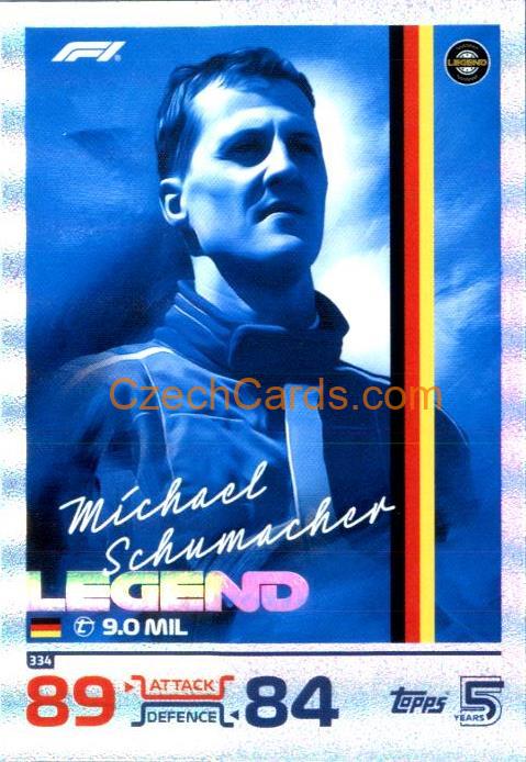 Michael Schumacher F1 Legend 2024 Topps Turbo Attax #334