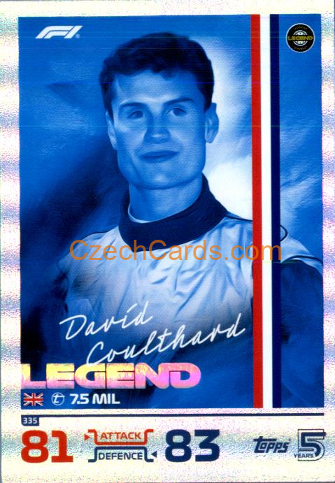 David Coulthard F1 Legend 2024 Topps Turbo Attax #335