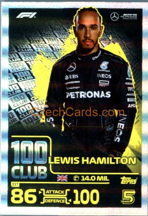 Lewis Hamilton 100 Club 2024 Topps Turbo Attax #337