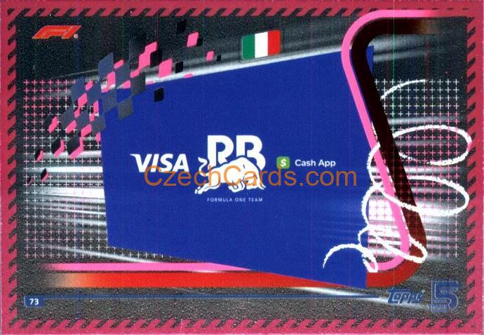 Team Logo Visa Cash App RB  2024 Topps Turbo Attax Purple Parallel #73