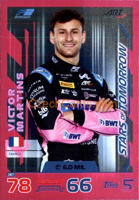 Victor Martins Stars of Tomorrow 2024 Topps Turbo Attax Purple Parallel #267