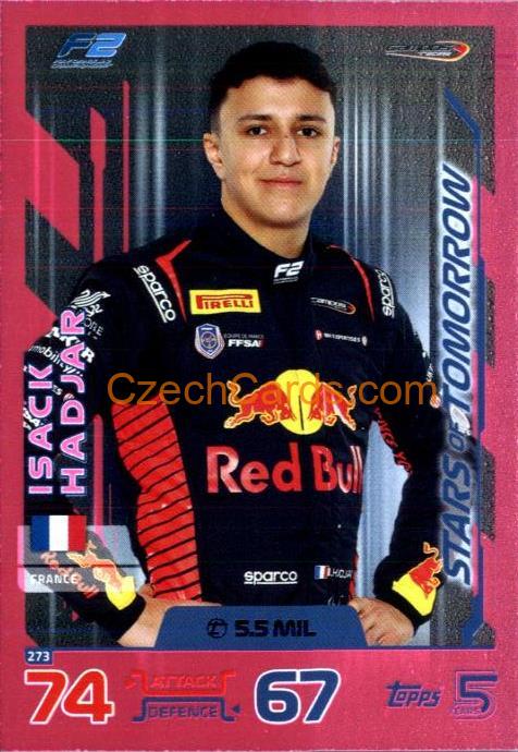 Isack Hadjar Stars of Tomorrow 2024 Topps Turbo Attax Purple Parallel #273
