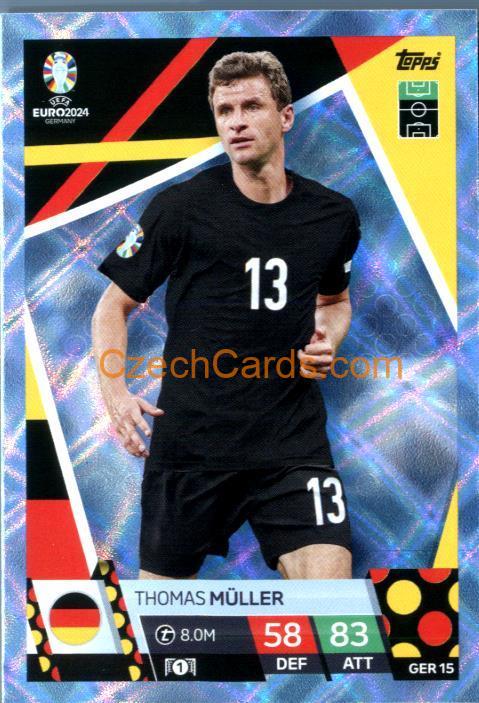 Thomas Müller 2024 EURO Match Attax crystal parallel #GER15