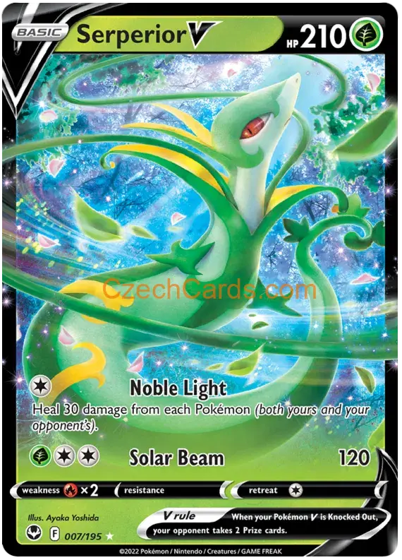 SerperiorV 007/195 rare Pokémon Card
