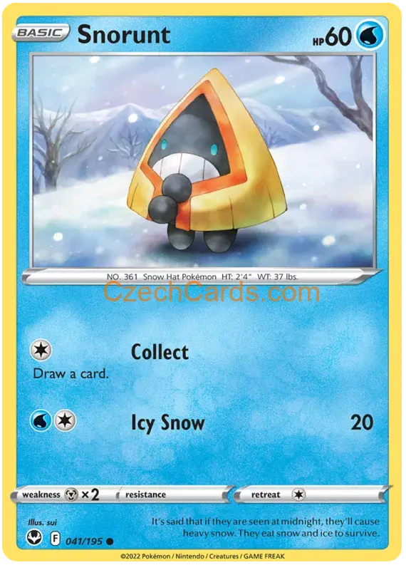 Snorunt 041/195 common Pokémon Card