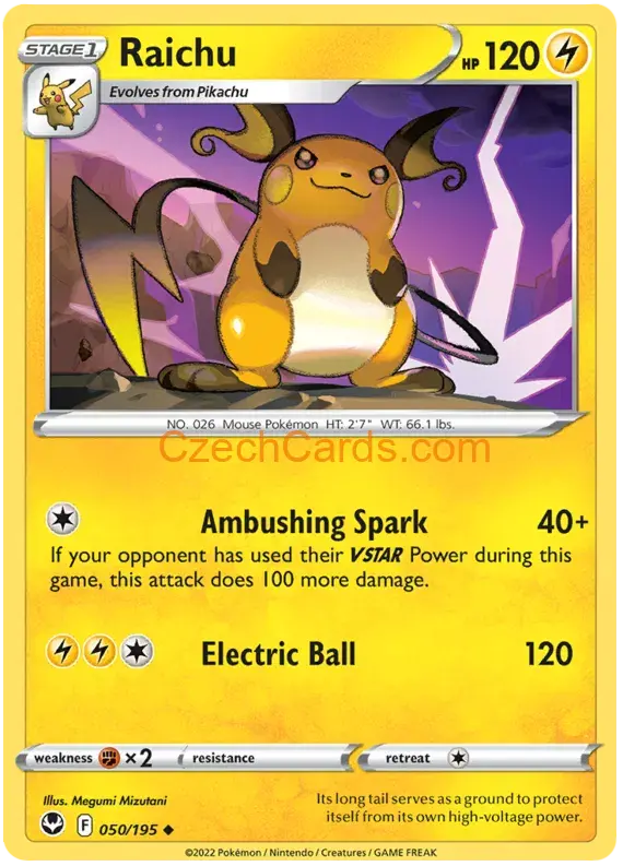 Raichu 050/195 uncommon Pokémon Card