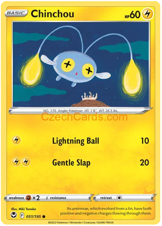 Chinchou 051/195 common Pokémon Card