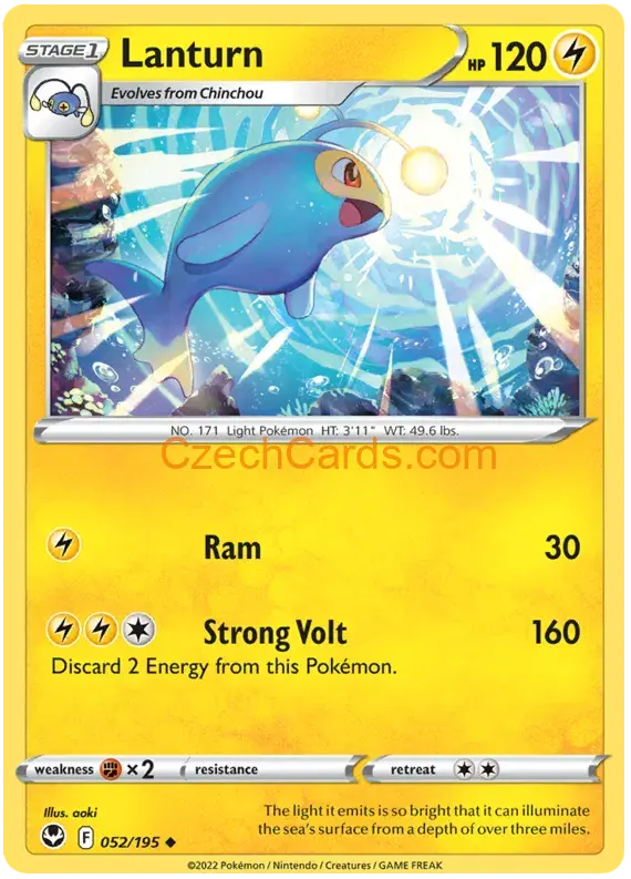 Lanturn 052/195 uncommon Pokémon Card