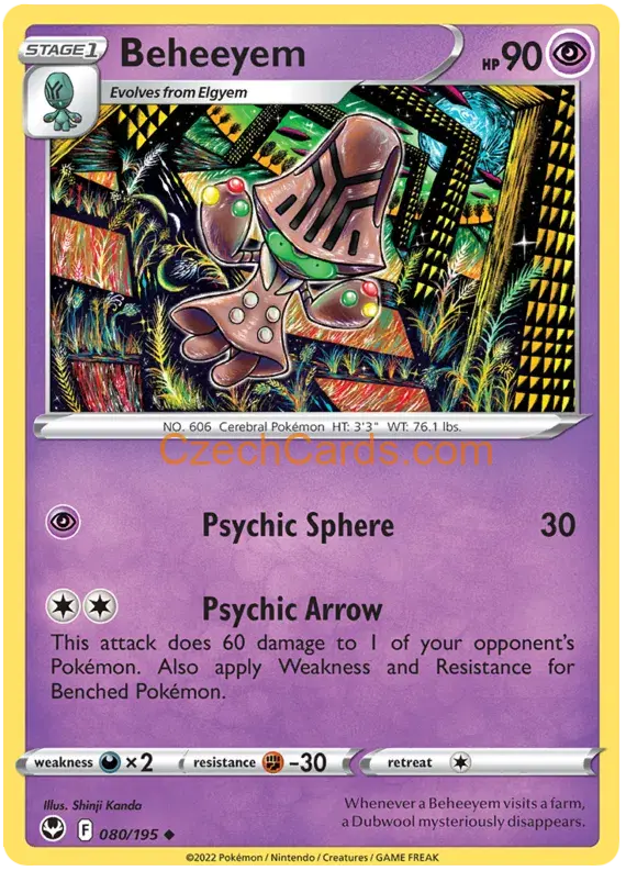 Beheeyem 080/195 uncommon Pokémon Card