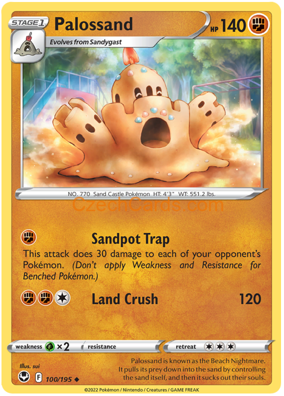 Palossand 100/195 uncommon Pokémon Card