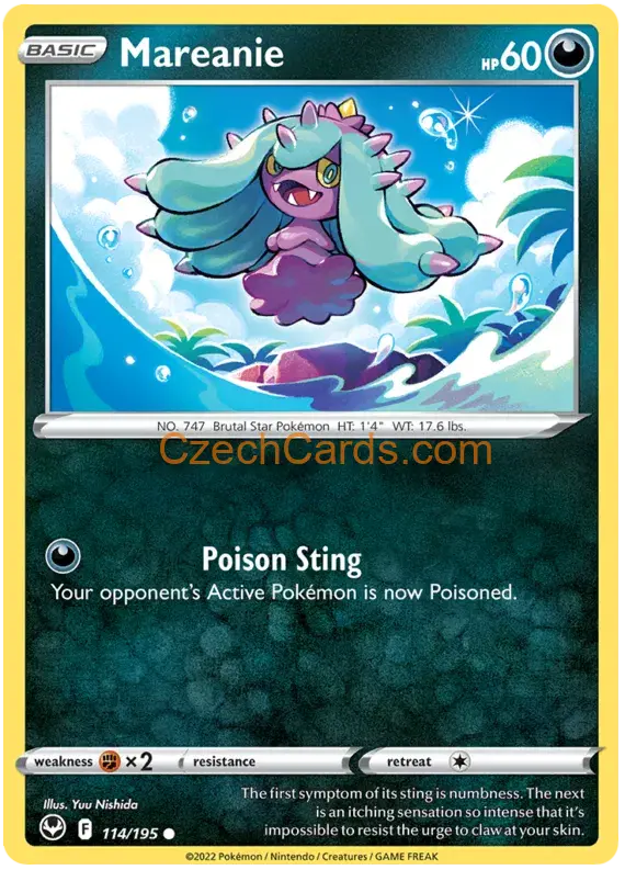 Mareanie 114/195 common Pokémon Card