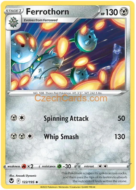Ferrothorn 122/195 uncommon Pokémon Card