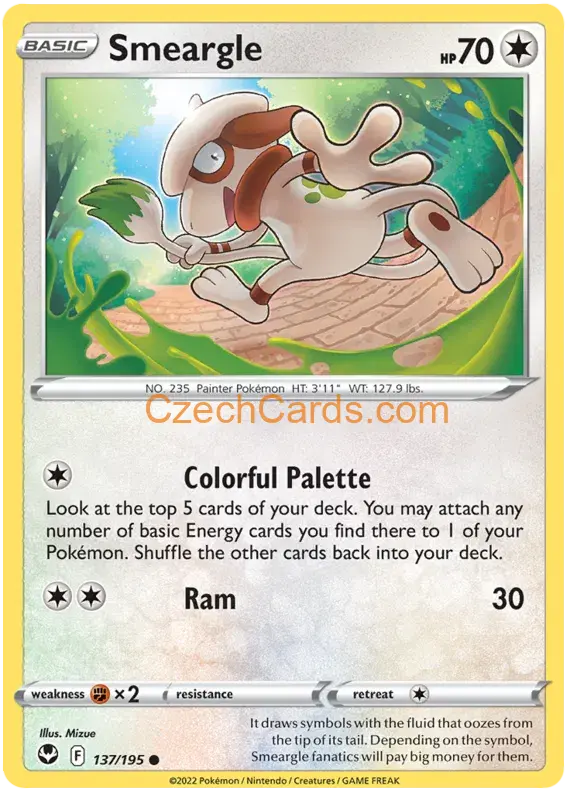 Smeargle 137/195 common Pokémon Card
