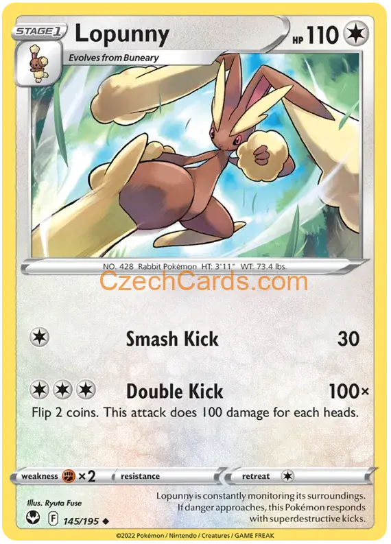 Lopunny 145/195 uncommon Pokémon Card