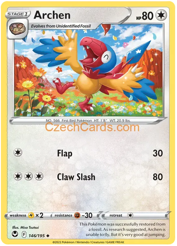 Archen 146/195 uncommon Pokémon Card
