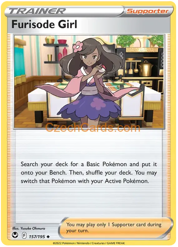 Furisode Girl 157/195 uncommon Pokémon Card
