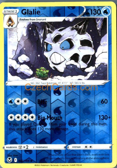 Glalie 042/195 uncommon reverse holo Pokémon Card