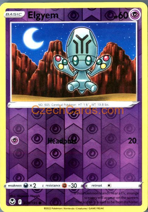 Elgyem 079/195 common reverse holo Pokémon Card
