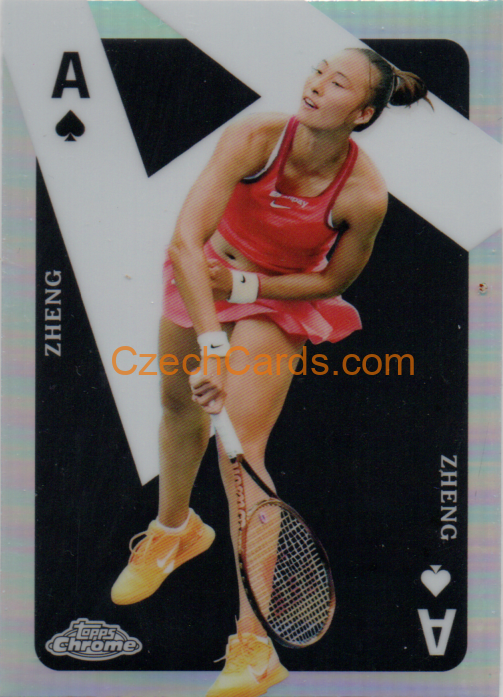 Qinwen Zheng 2024 Topps Chrome Tennis Aces #CAS-QZ