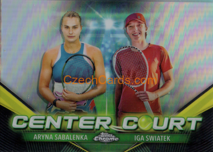 Aryna Sabalenka / Iga Swiatek 2024 Topps Chrome Tennis Center Court #CCC-SS