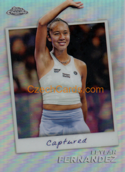 Leylah Fernandez 2024 Topps Chrome Tennis Captured #CTD-LF