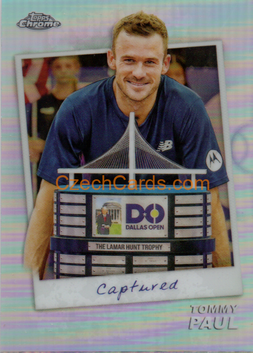 Tommy Paul 2024 Topps Chrome Tennis Captured #CTD-TP