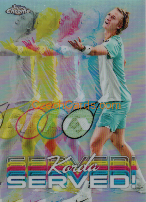 Sebastian Korda 2024 Topps Chrome Tennis Served #SER-SK