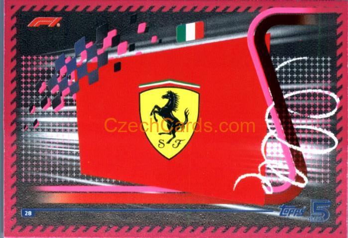 Team Logo Ferrari 2024 Topps Turbo Attax purple #28