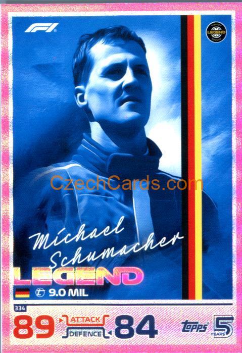 Michael Schumacher F1 Legend 2024 Topps Turbo Attax purple #334