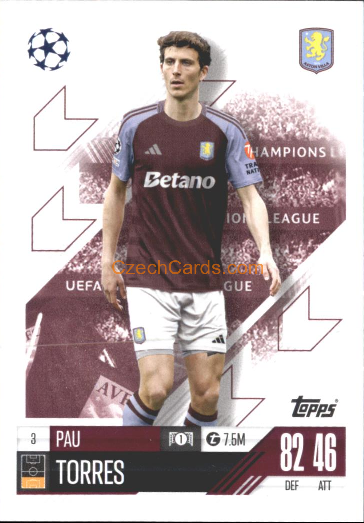 Pau Torres 2024/25 Match Attax #3