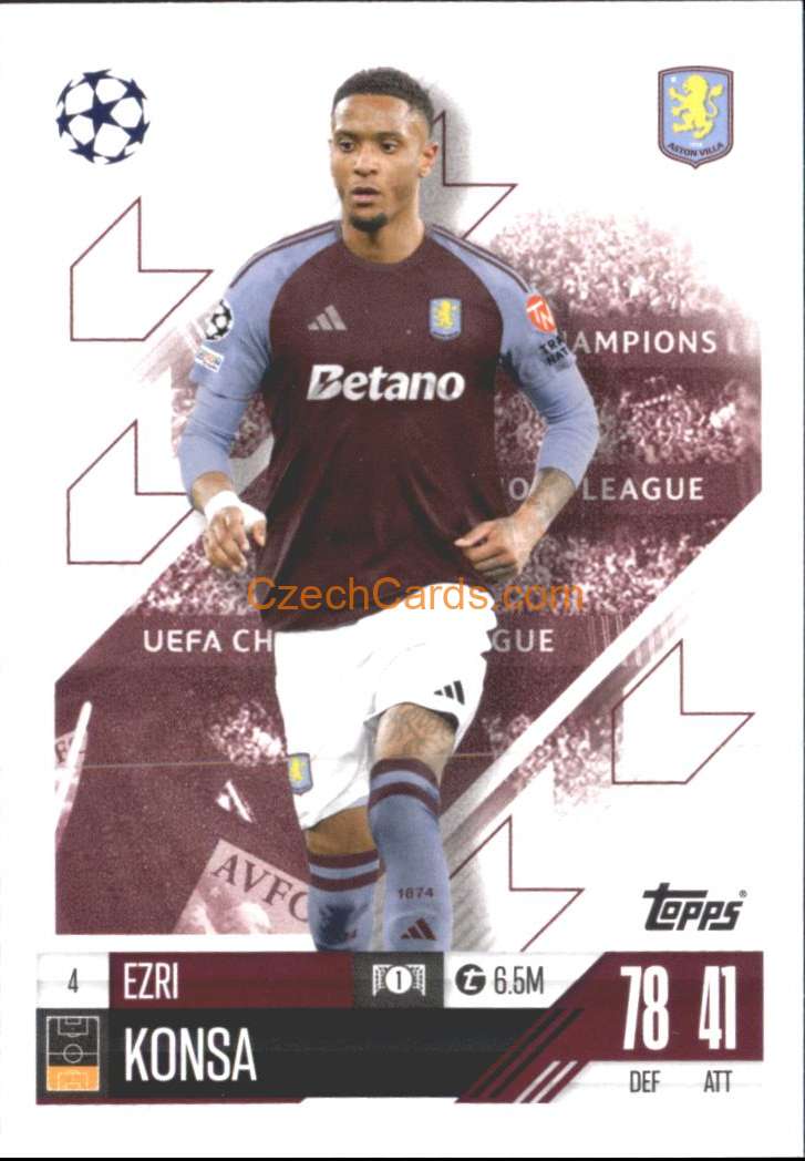 Ezri Konsa 2024/25 Match Attax #4