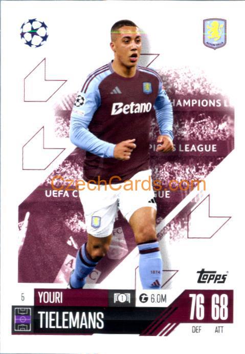 Youri Tielemans 2024/25 Match Attax #5