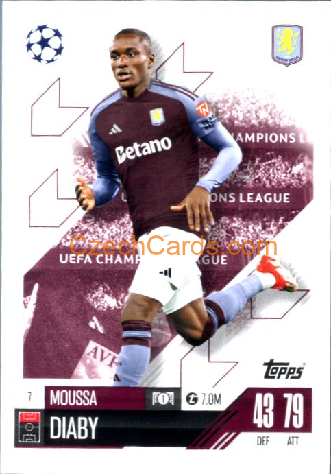 Moussa Diaby 2024/25 Match Attax #7