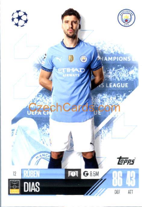 Ruben Dias 2024/25 Match Attax #12