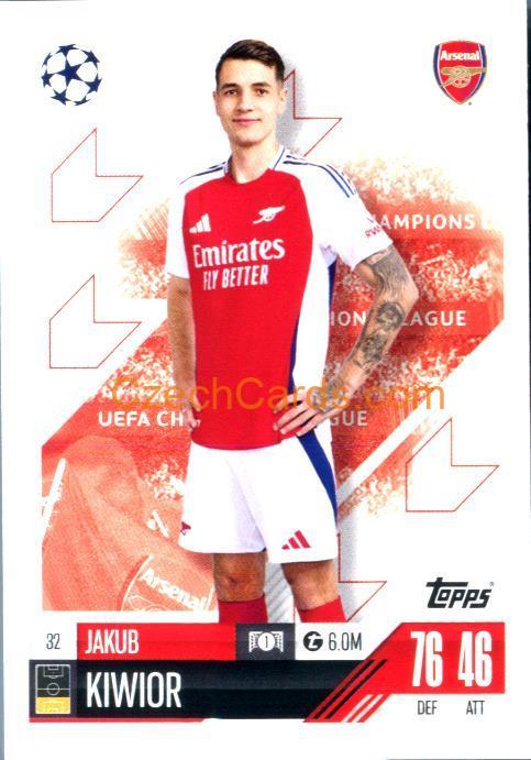 Jakub Kiwior 2024/25 Match Attax #32
