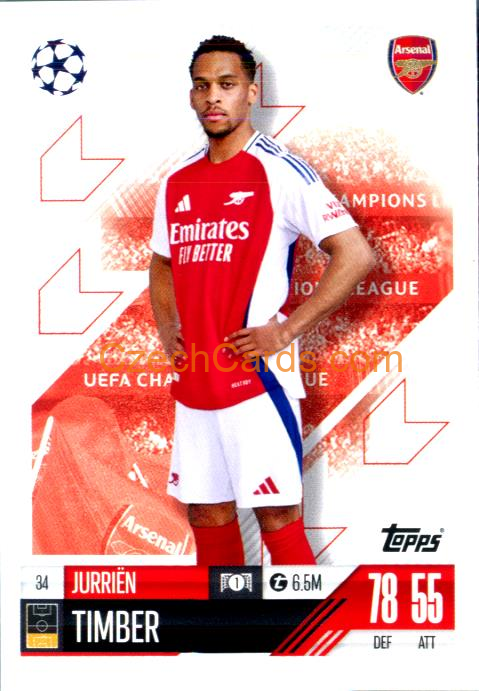 Jurriën Timber 2024/25 Match Attax #34