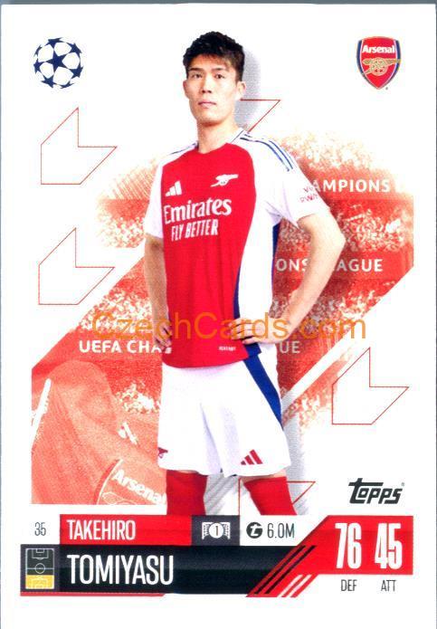 Takehiro Tomiyasu 2024/25 Match Attax #35