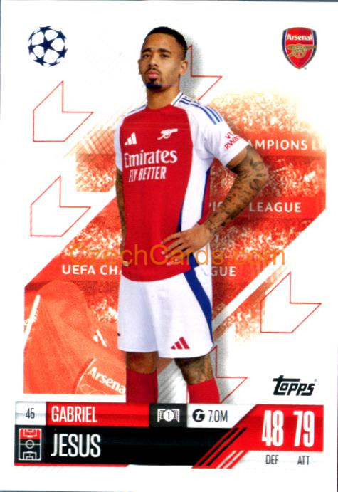 Gabriel Jesus 2024/25 Match Attax #45
