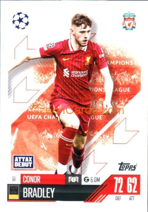 Conor Bradley 2024/25 Match Attax #51