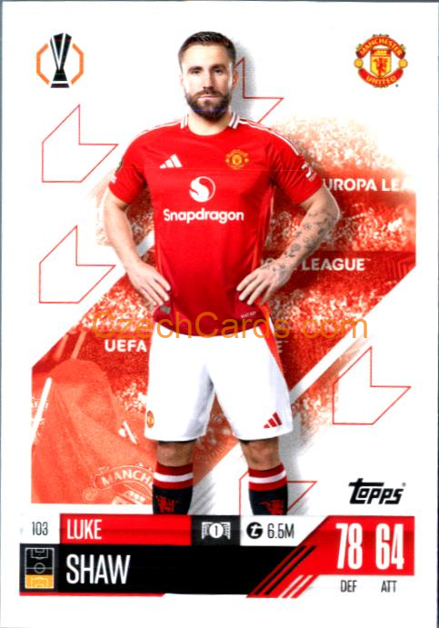 Luke Shaw 2024/25 Match Attax #103