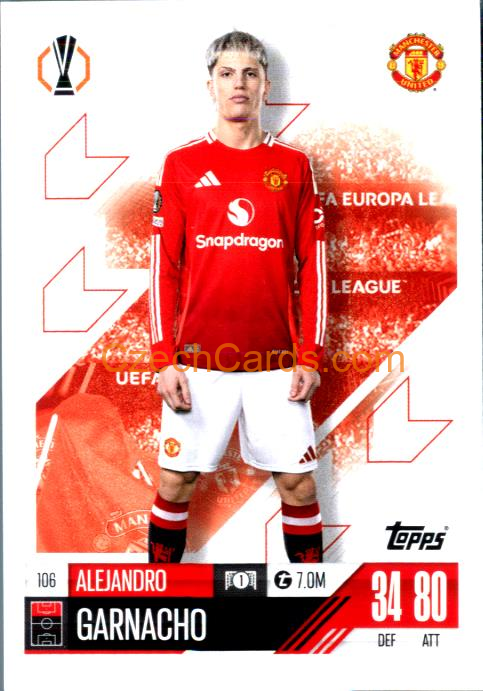 Alejandro Garnacho 2024/25 Match Attax #106