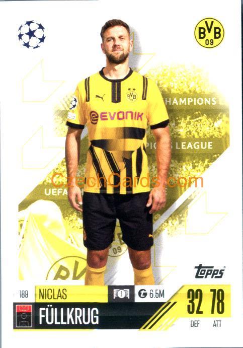 Niclas Fullkrug 2024/25 Match Attax #189