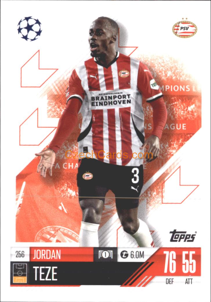 Jordan Teze 2024/25 Match Attax #256