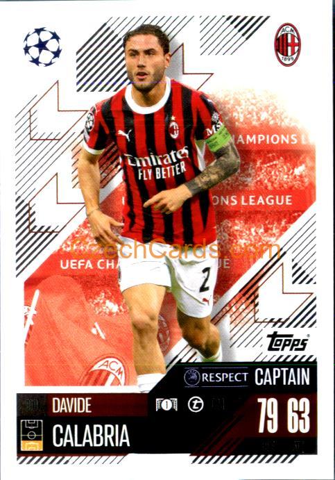 Davide Calabria 2024/25 Match Attax #310