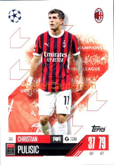 Christian Pulisic 2024/25 Match Attax #314
