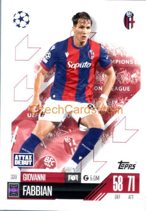 Giovanni Fabbian 2024/25 Match Attax #339