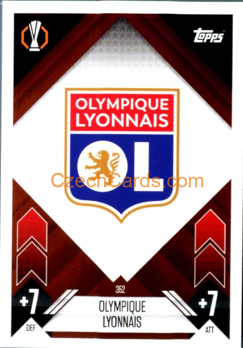Team Badge Olympique Lyonnais 2024/25 Match Attax #352